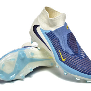 Nike Phantom 6 Elite High FG Branco e Azul