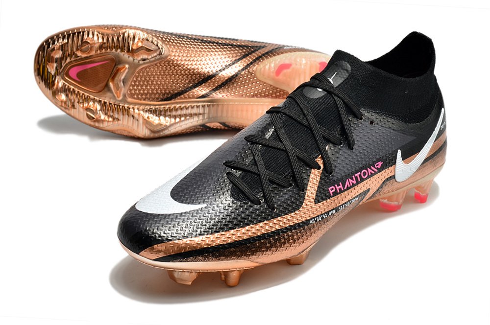 Nike Phantom GT2 Elite FG Preta e Cobre Metálico (cano alto) - Imagem 7