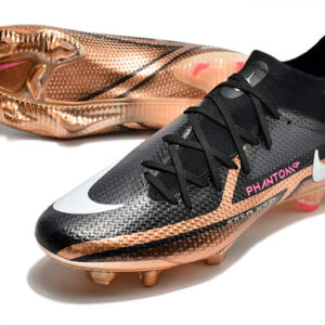Nike Phantom GT2 Elite FG Preta e Cobre Metálico (cano alto)