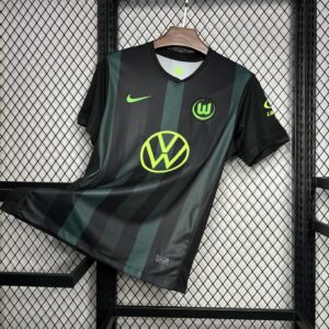 Camisa Wolfsburg Away 24/25 - Torcedor Nike Masculino - Verde e Preto