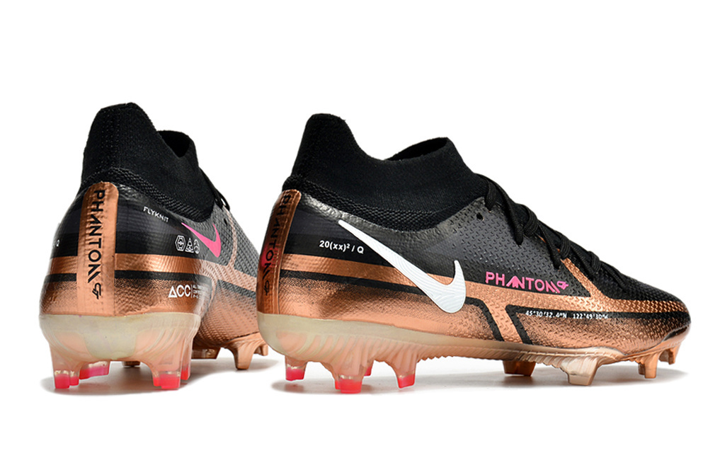 Nike Phantom GT2 Elite FG Preta e Cobre Metálico (cano alto) - Imagem 5