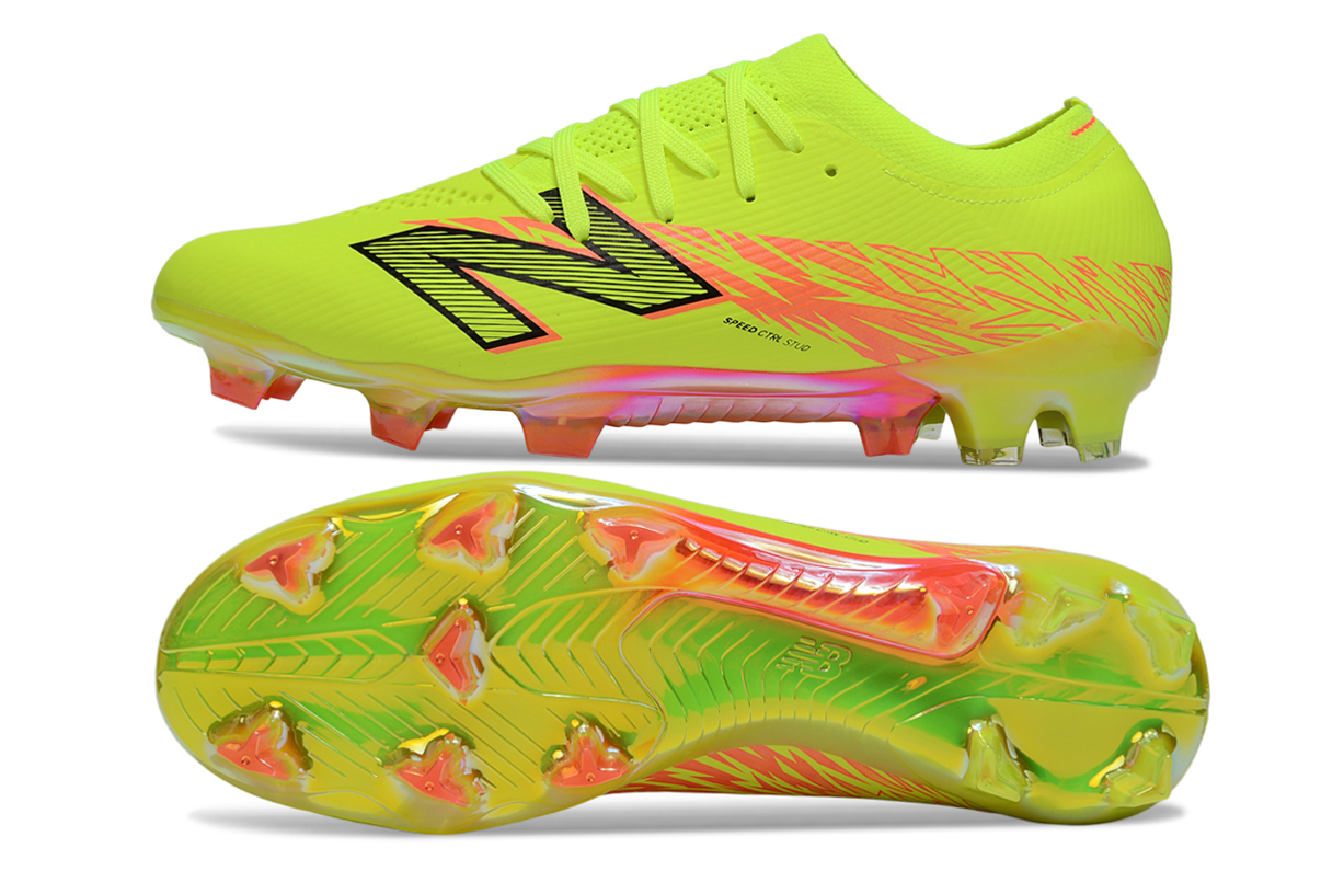 New Balance Furon V8 Elite FG Amarela e Laranja - Imagem 7