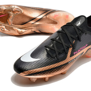 Nike Phantom GT2 Elite FG Preta e Cobre Metálico 9 (cano baixo)