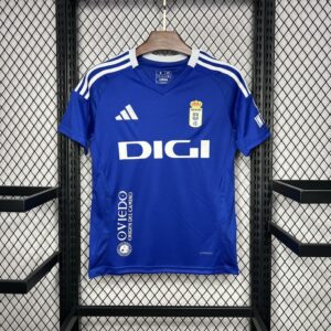 Camisa Real Oviedo I 2024/25 Torcedor Masculina - Azul