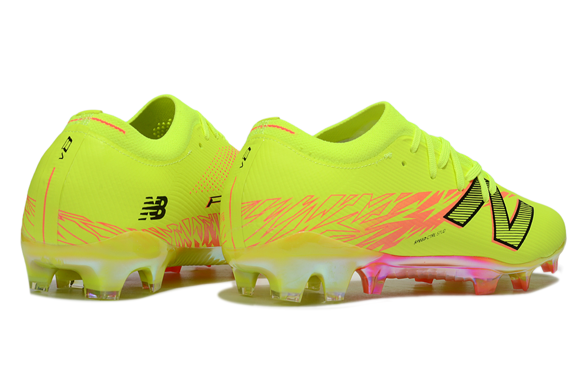 New Balance Furon V8 Elite FG Amarela e Laranja - Imagem 5