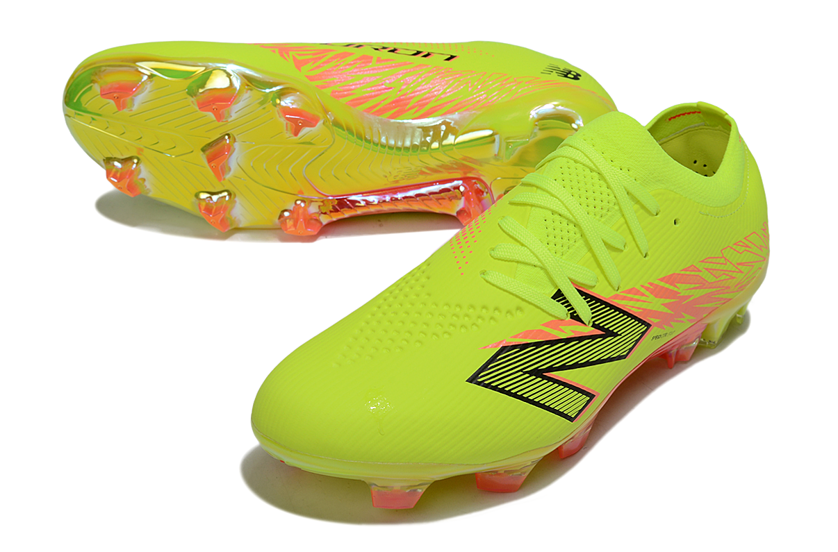 New Balance Furon V8 Elite FG Amarela e Laranja - Imagem 2