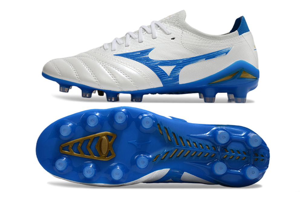 Mizuno Morelia Neo 4 Campo - Branco/Azul - Imagem 7